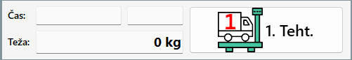 Gumb za prvo tehtanje